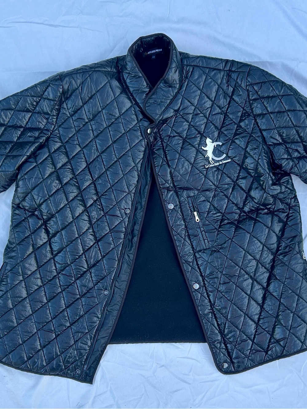 Le Coq Sportif Quilted Black Lightweight Jacket